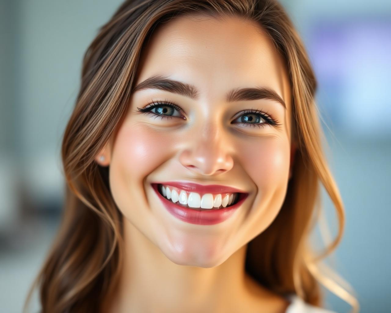 Confident patient smile